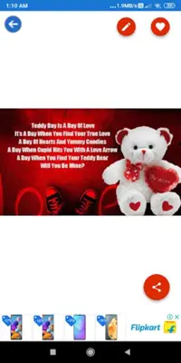 Happy Teddy DayGreeting, Phot android App screenshot 1