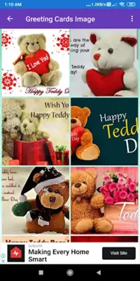 Happy Teddy DayGreeting, Phot android App screenshot 7